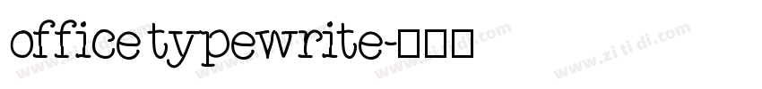 office typewrite字体转换